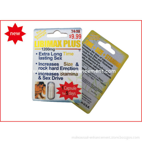 Herbal Sex Pills, Trio Maximum Strength Libimax Plus 1200mg- 30 Capsules Per Box